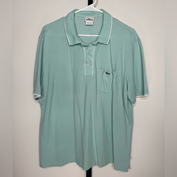 Vintage Lacoste Short Sleeve Polo with Pocket -Classic Retro Style - Picture 1 of 6